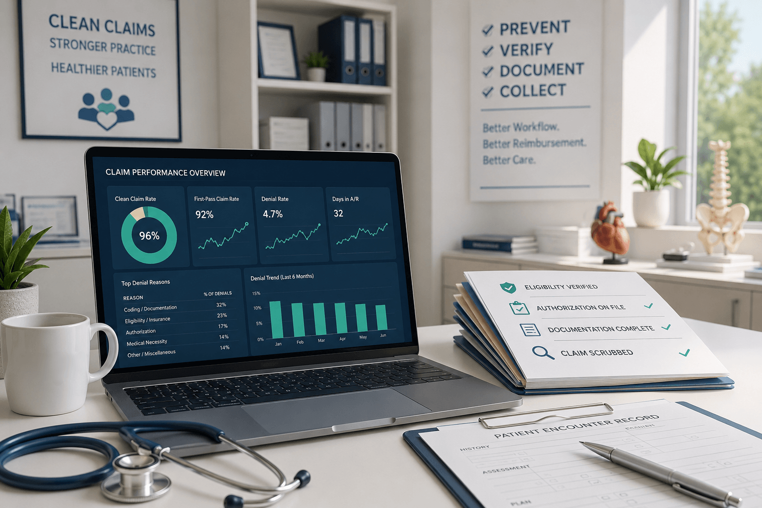 How to reduce claim denials in family practice and internal medicine